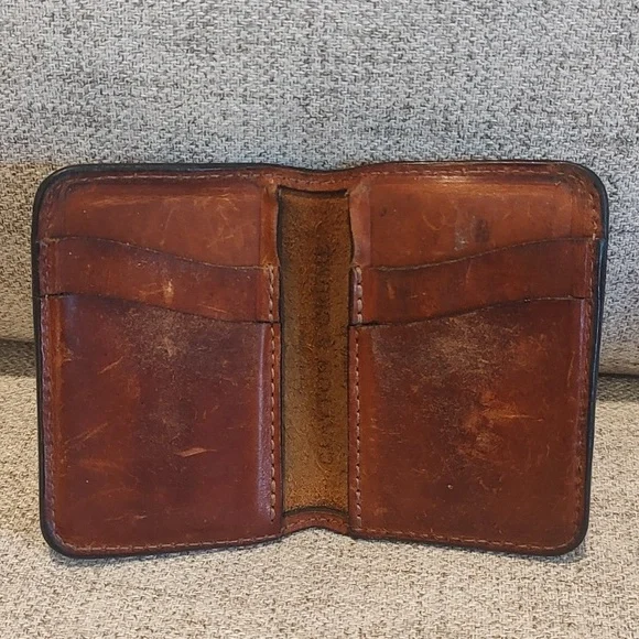 Dark Brown Everyday Bifold Wallet - Clayton and Crume Used Initials On Front* - Picture 6 of 8